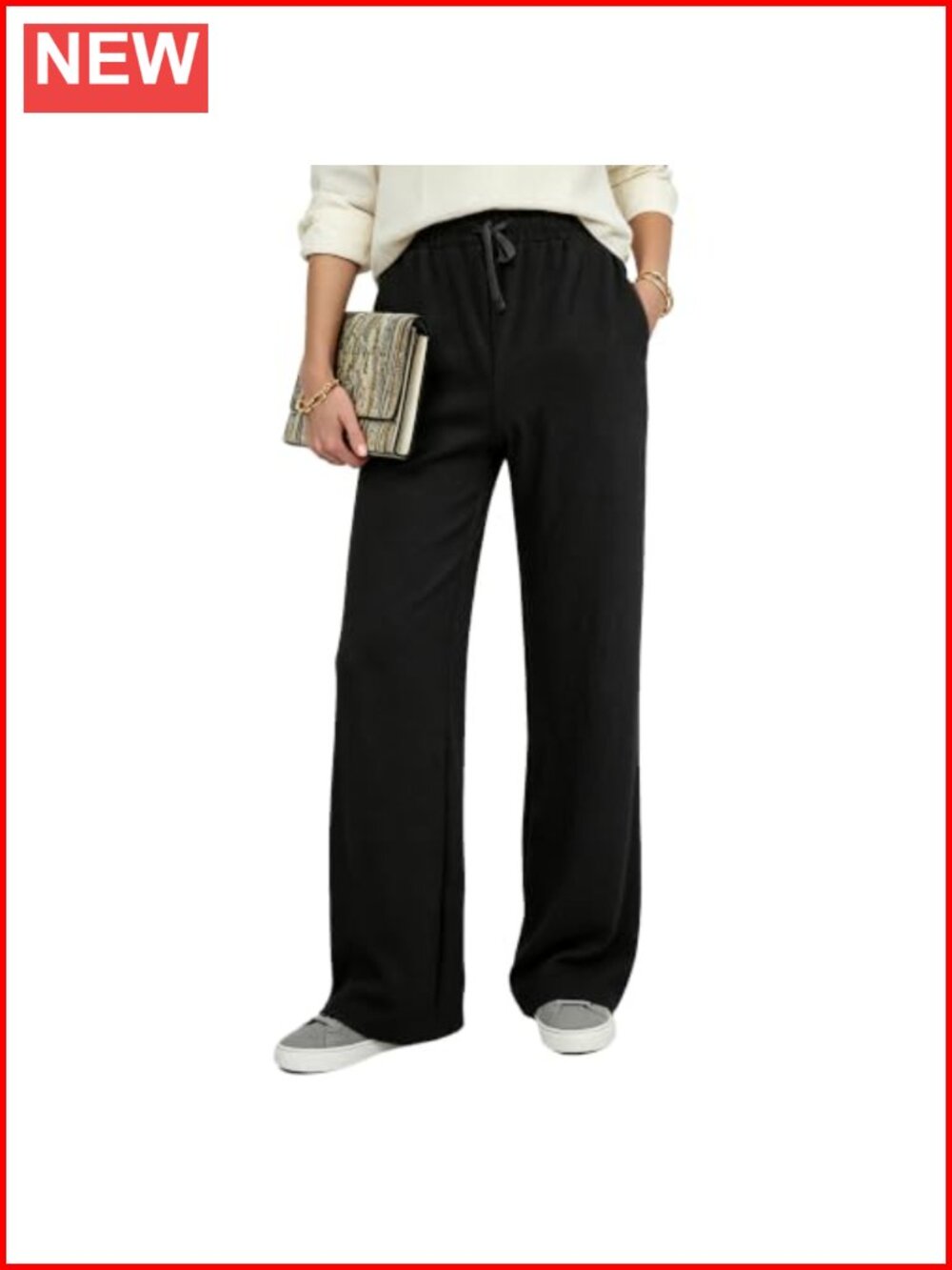 Womens Sweatpants High Waist French Terry Lounge Joggers with Pockets